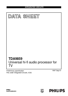 TDA9859H Datasheet PDF NXP Semiconductors.