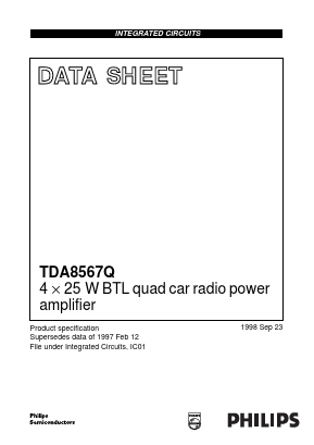 TDA8567Q/N2,112 Datasheet PDF NXP Semiconductors.
