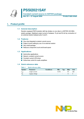 PSSI2021SAY Datasheet PDF NXP Semiconductors.