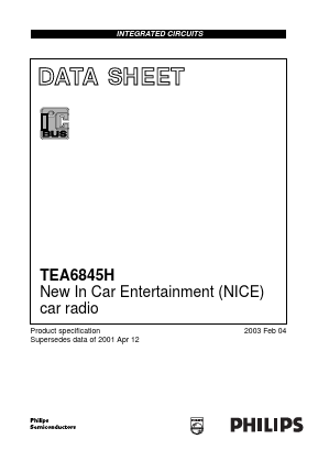 TEA6845H/V2,557 Datasheet PDF NXP Semiconductors.