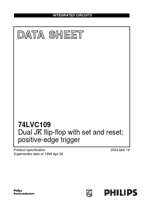 74LVC109PW Datasheet PDF NXP Semiconductors.