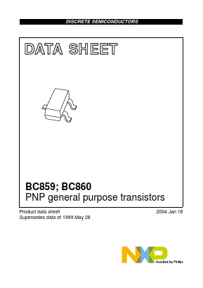 BC859 Datasheet PDF NXP Semiconductors.