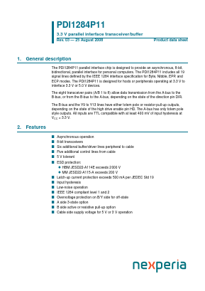 PDI1284P11 Datasheet PDF NXP Semiconductors.