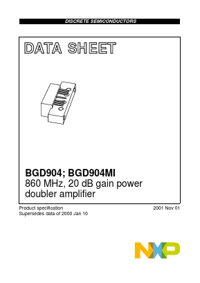 BGD904 Datasheet PDF NXP Semiconductors.