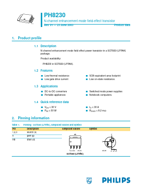 PH8230 Datasheet PDF NXP Semiconductors.