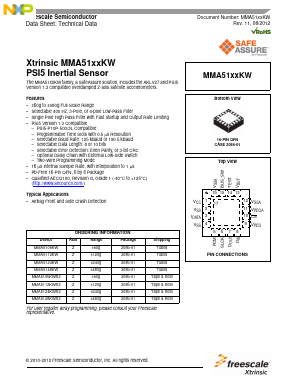 MMA5124KWR2 Datasheet PDF NXP Semiconductors.