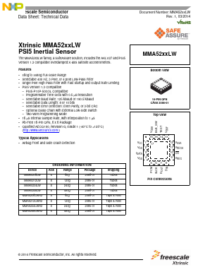 MMA5206LW Datasheet PDF NXP Semiconductors.