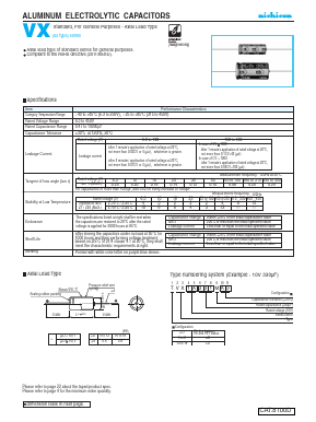 TVX2A101MCD Datasheet PDF Nichicon