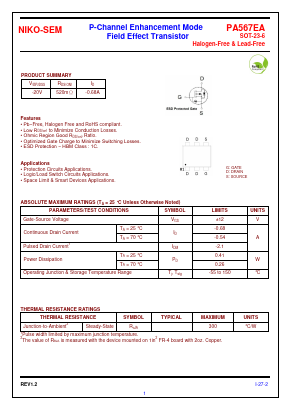 PA567EA Datasheet PDF Niko Semiconductor