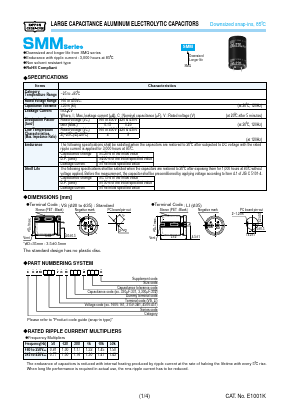 ESMM451VSN221MR30W Datasheet PDF Nippon Chemi-Con