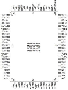 M58BV016DB7T3FF Datasheet PDF Numonyx -> Micron