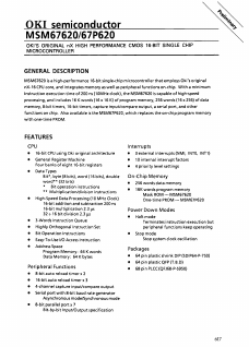 M67620 Datasheet PDF Oki Electric Industry