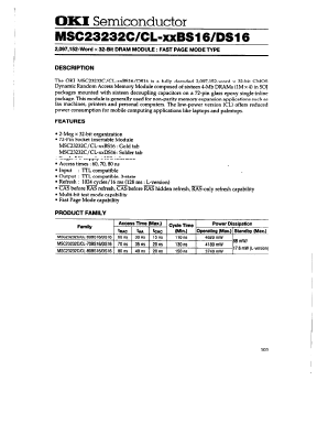 MSC23232C Datasheet PDF Oki Electric Industry