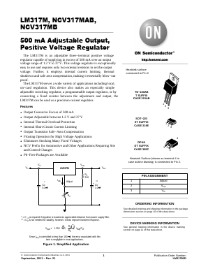 NCV317M Datasheet PDF ON Semiconductor