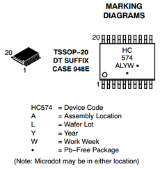74HC574DTR2G Datasheet PDF ON Semiconductor