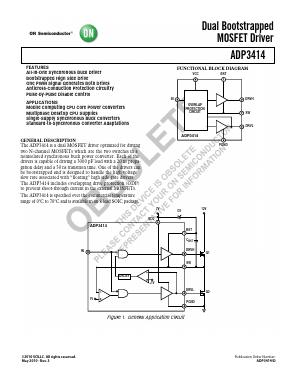 ADP3414JR Datasheet PDF ON Semiconductor