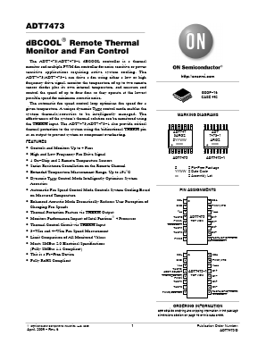 ADT7473-1 Datasheet PDF ON Semiconductor