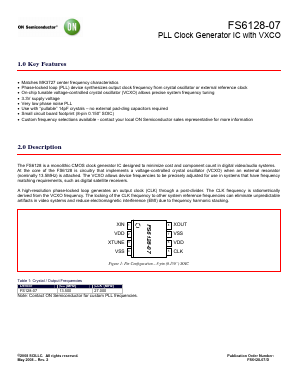 FS6128-07-XTD Datasheet PDF ON Semiconductor