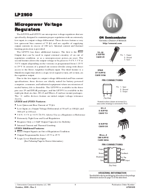 LP2951C Datasheet PDF ON Semiconductor