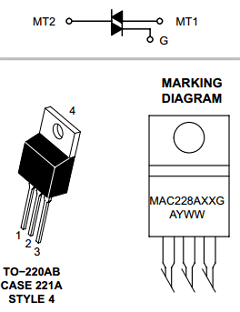 MAC228A8T Datasheet PDF ON Semiconductor