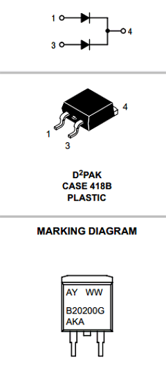 MBRB20200CT Datasheet PDF ON Semiconductor