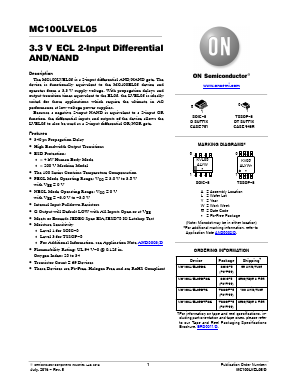 MC100LVEL05 Datasheet PDF ON Semiconductor