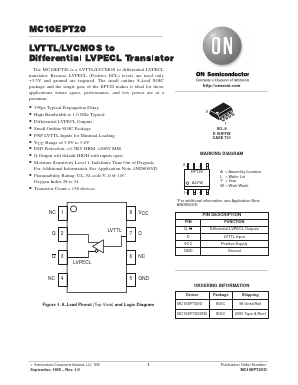 MC10EPT20D Datasheet PDF ON Semiconductor