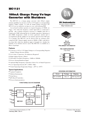 MC1121DMR2 Datasheet PDF ON Semiconductor