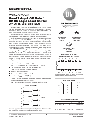 MC74VHCT32ADT Datasheet PDF ON Semiconductor