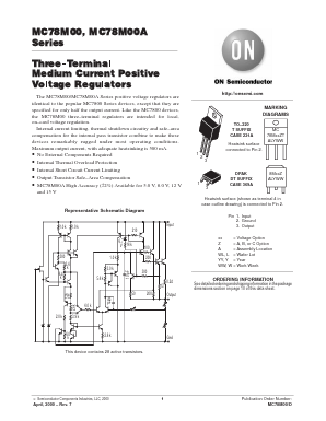 MC78M09RK Datasheet PDF ON Semiconductor
