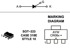 MCR08MT1 Datasheet PDF ON Semiconductor