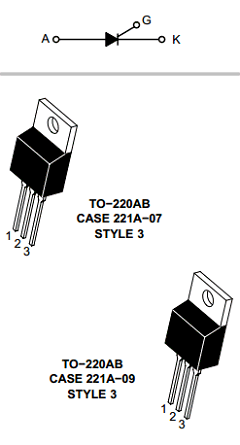 MCR72-6 Datasheet PDF ON Semiconductor