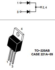MUR1610CTG Datasheet PDF ON Semiconductor
