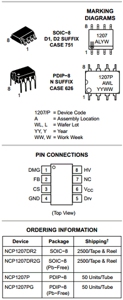 1207DR2G Datasheet PDF ON Semiconductor