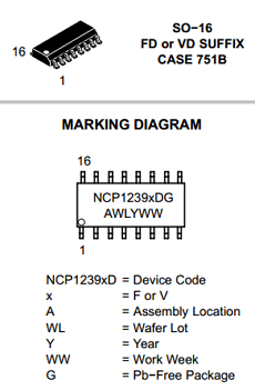 NCP1239 Datasheet PDF ON Semiconductor