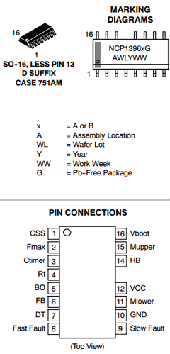 NCP1396B Datasheet PDF ON Semiconductor