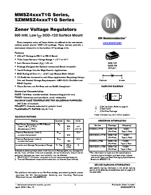 MMSZ4690T1G Datasheet PDF ON Semiconductor
