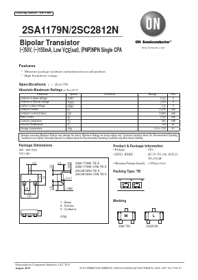 2SA1179N Datasheet PDF ON Semiconductor