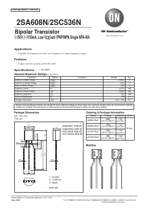C536 Datasheet PDF ON Semiconductor