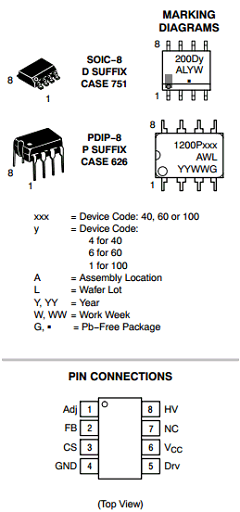 NCP1200D60R2G Datasheet PDF ON Semiconductor