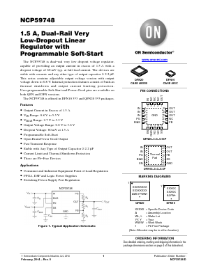 NCP59748MN2ADJTBG Datasheet PDF ON Semiconductor