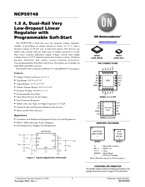 NCP59748MN2ADJTBG Datasheet PDF ON Semiconductor