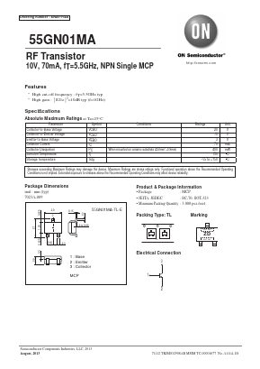 55GN01MA-TL-E Datasheet PDF ON Semiconductor