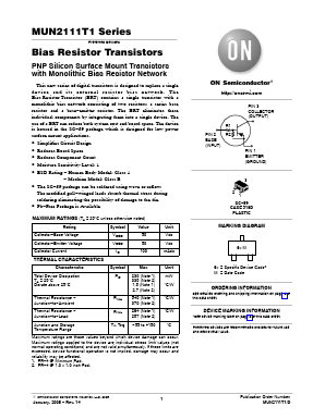 MUN2111T1G Datasheet PDF ON Semiconductor