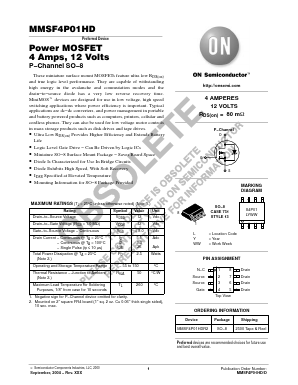 MMSF4P01HD Datasheet PDF ON Semiconductor