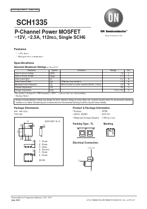 SCH1335-TL-H Datasheet PDF ON Semiconductor