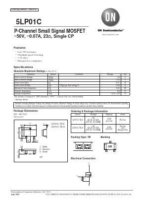 5LP01C-TB-E Datasheet PDF ON Semiconductor