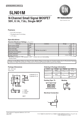 5LN01M Datasheet PDF ON Semiconductor