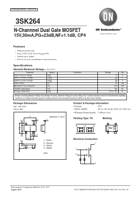3SK264 Datasheet PDF ON Semiconductor