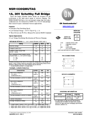 NSR1030QMUTAG Datasheet PDF ON Semiconductor